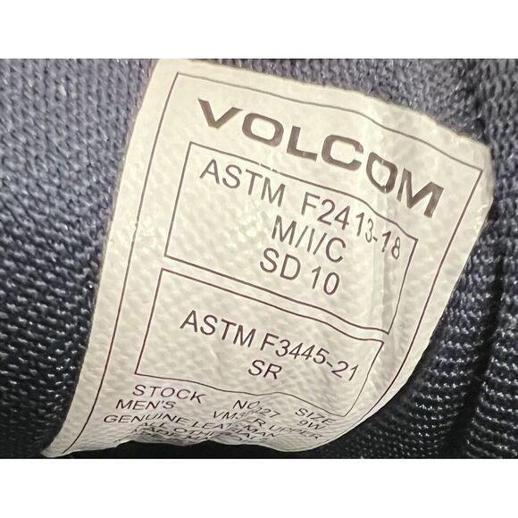 Volcom Z9928 Navy‎ Suede Evolve High Top SD Comp Toe Men's Shoes Size 9 W - Picture 10 of 10